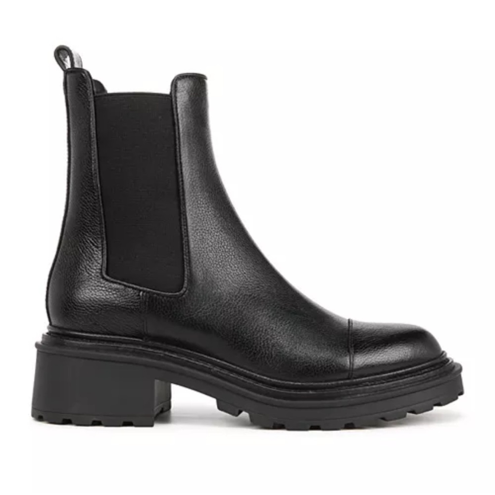 Veronica Beard Black Delilah Chelsea Boots with block heel